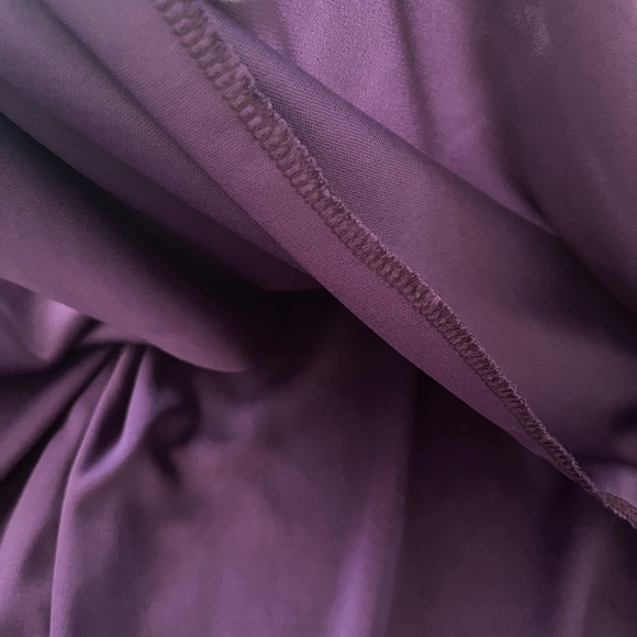 Nemidor Elegant Purple Floral Lace Midi Dress with Waist Tie Plus Size 14 - Picture 13 of 16